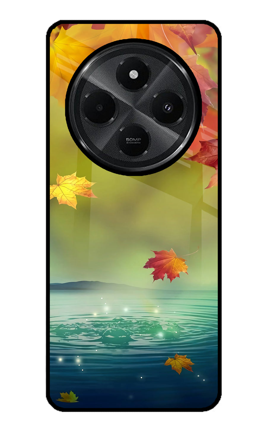 Flowers Redmi A4 5G Back Cover, Glass case