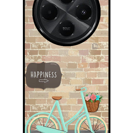 Happiness Artwork Redmi A4 5G Glass Case Back Cover by Casekaro