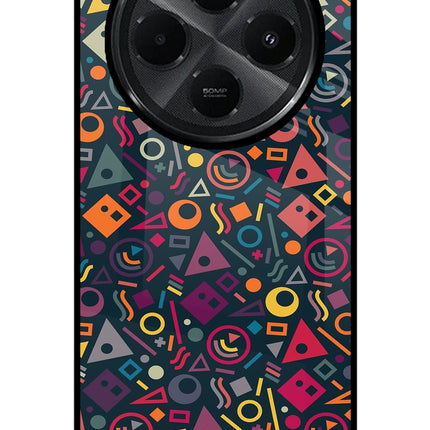 Geometric Abstract Redmi A4 5G Glass Case Back Cover by Casekaro