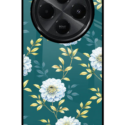 Flowers Redmi A4 5G Glass Case Back Cover by Casekaro