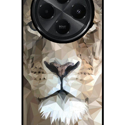 Lion Art Redmi A4 5G Glass Case Back Cover by Casekaro