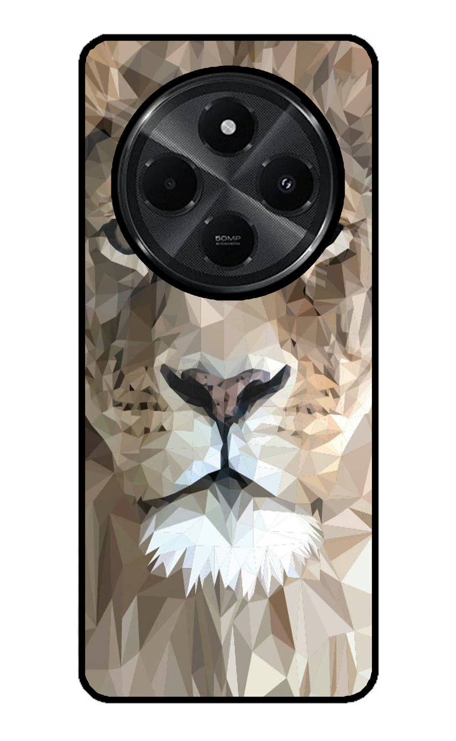 Lion Art Redmi A4 5G Back Cover, Glass case