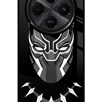 Black Panther Redmi A4 5G Glass Case Back Cover by Casekaro