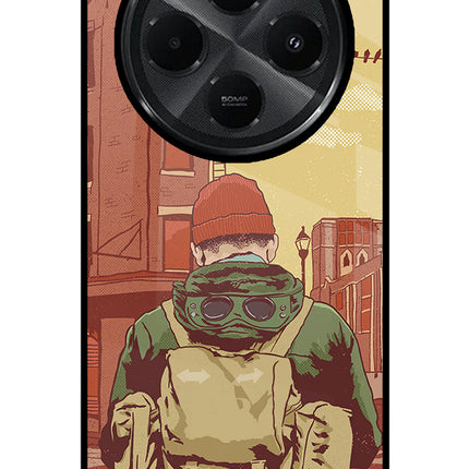 Adventurous Redmi A4 5G Glass Case Back Cover by Casekaro