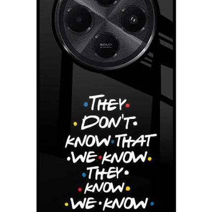 FRIENDS Dialogue Redmi A4 5G Glass Case Back Cover by Casekaro