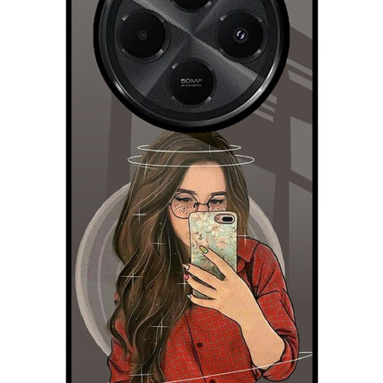 Selfie Queen Redmi A4 5G Glass Case Back Cover by Casekaro
