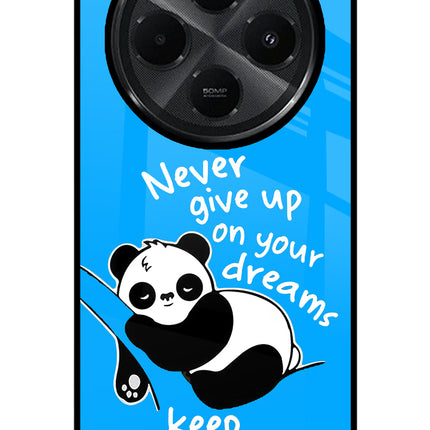 Keep Sleeping Redmi A4 5G Glass Case Back Cover by Casekaro