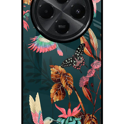 Birds Redmi A4 5G Glass Case Back Cover by Casekaro