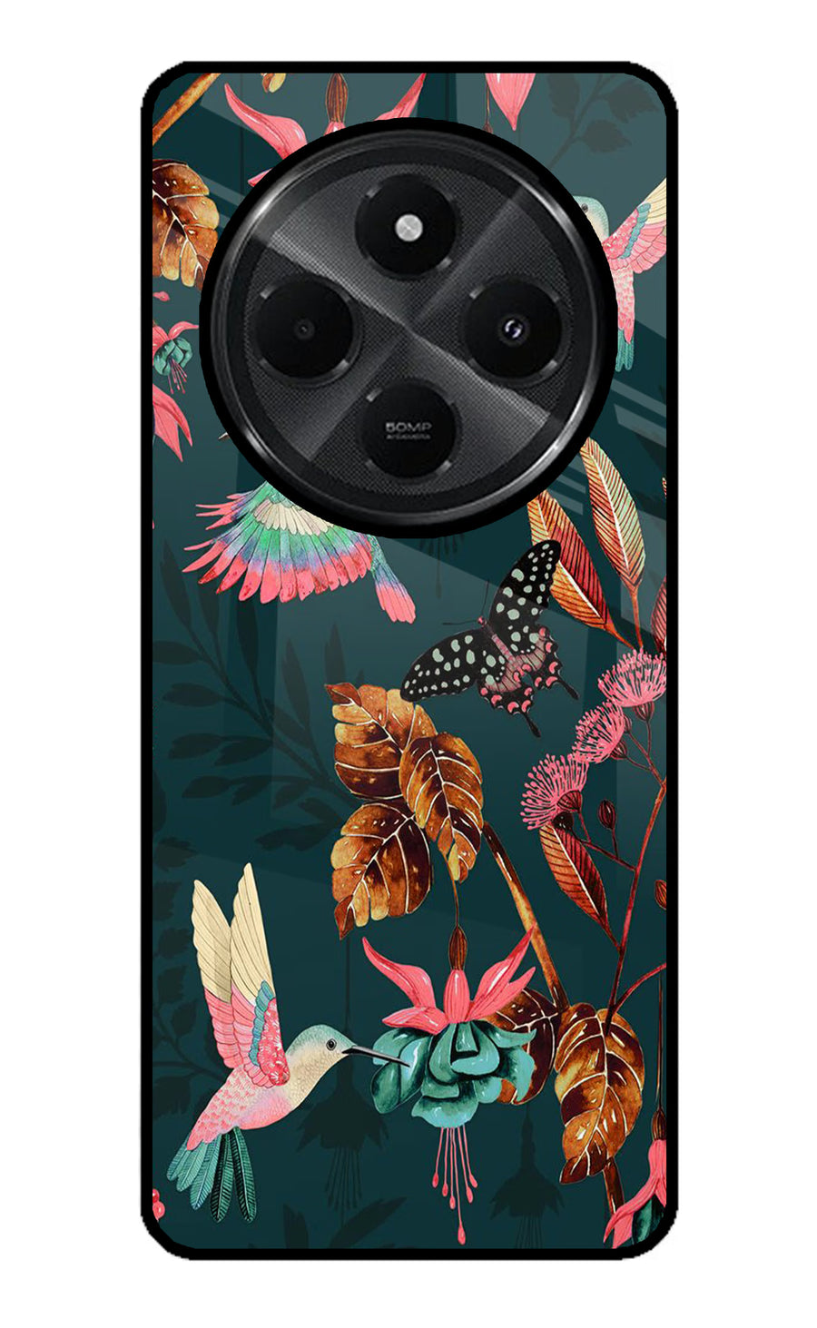 Birds Redmi A4 5G Back Cover, Glass case