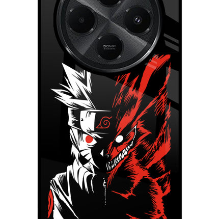 Naruto Two Face Redmi A4 5G Glass Case Back Cover by Casekaro