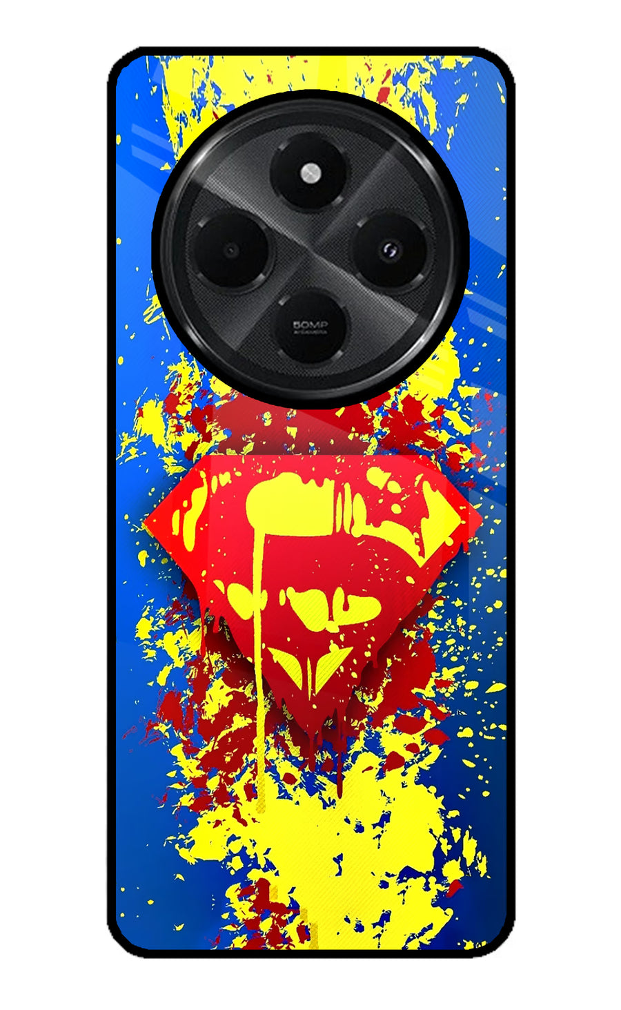 Superman logo Redmi A4 5G Back Cover, Glass case