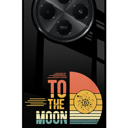 To the Moon Redmi A4 5G Glass Case Back Cover by Casekaro