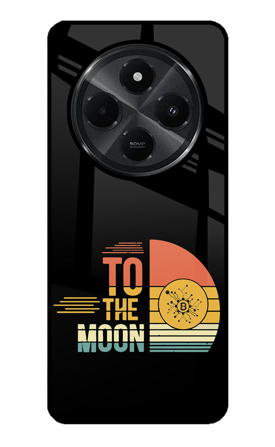 To the Moon Redmi A4 5G Back Cover, Glass case