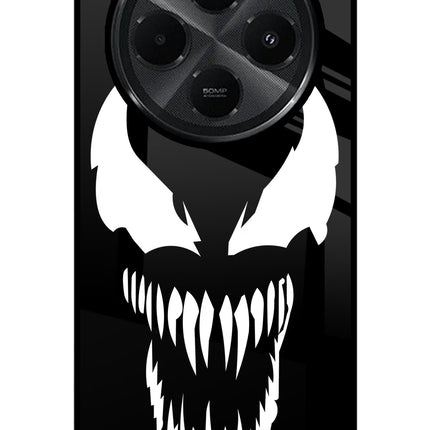 Venom Redmi A4 5G Glass Case Back Cover by Casekaro