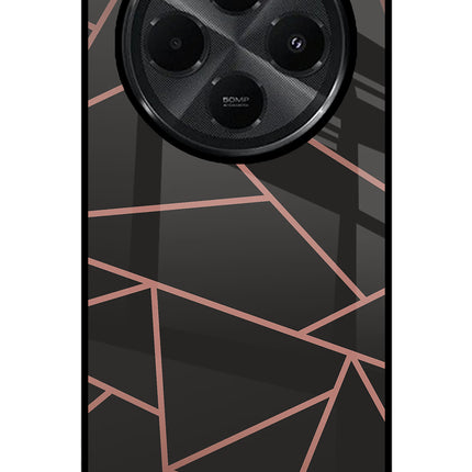 Geometric Pattern Redmi A4 5G Glass Case Back Cover by Casekaro