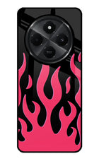 Fire Flames Redmi A4 5G Glass Case Back Cover by Casekaro