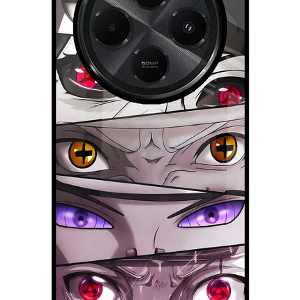 Naruto Anime Redmi A4 5G Glass Case Back Cover by Casekaro
