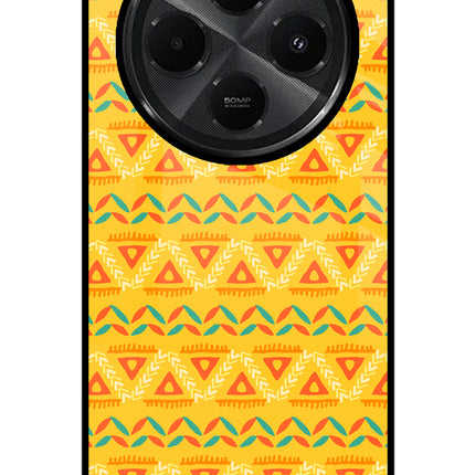Tribal Pattern Redmi A4 5G Glass Case Back Cover by Casekaro
