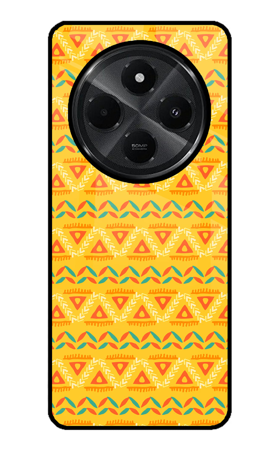 Tribal Pattern Redmi A4 5G Back Cover, Glass case