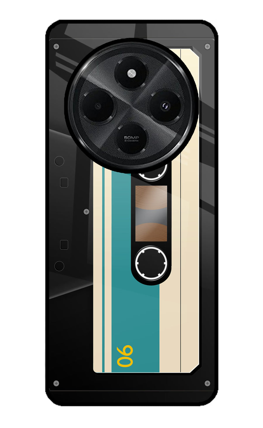 Cassette Redmi A4 5G Back Cover, Glass case
