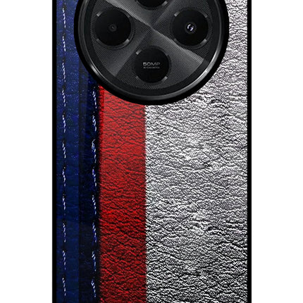 BMW Stripes Redmi A4 5G Glass Case Back Cover by Casekaro