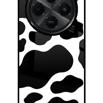 Cow Spots Redmi A4 5G Glass Case Back Cover by Casekaro