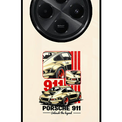 Classic Porsche 911 Redmi A4 5G Glass Case Back Cover by Casekaro
