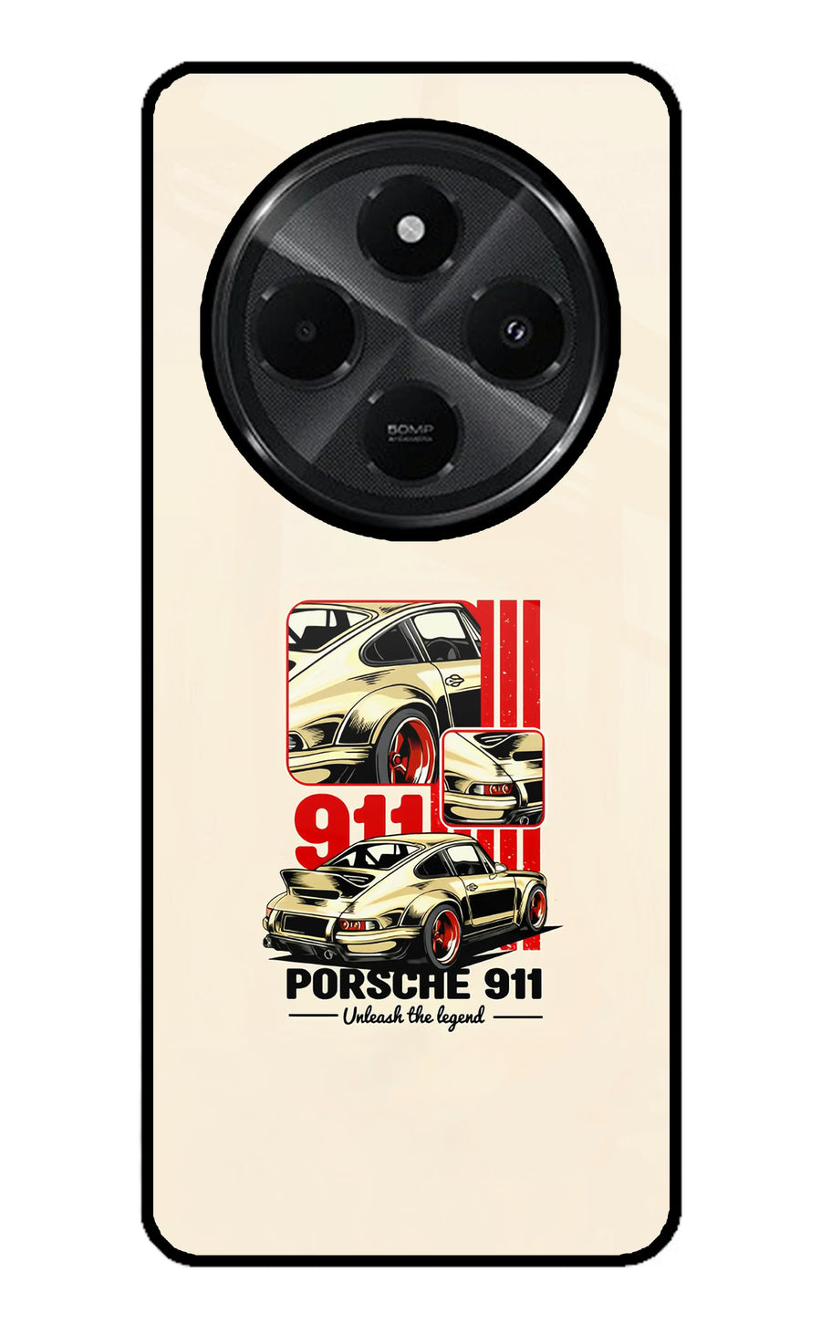 Classic Porsche 911 Redmi A4 5G Back Cover, Glass case
