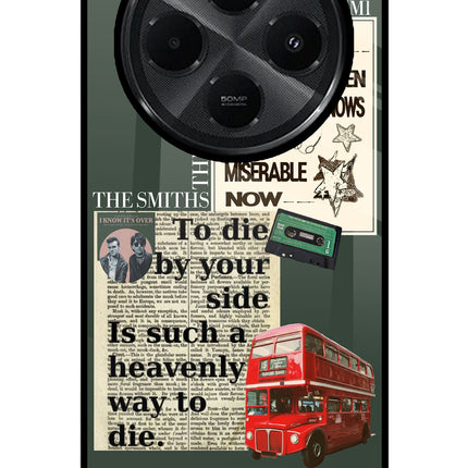 The Smiths Redmi A4 5G Glass Case Back Cover by Casekaro