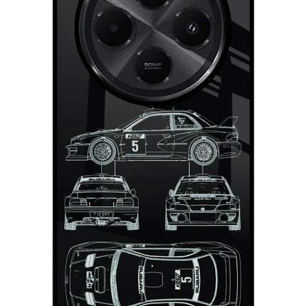 WRC'99 Redmi A4 5G Glass Case Back Cover by Casekaro