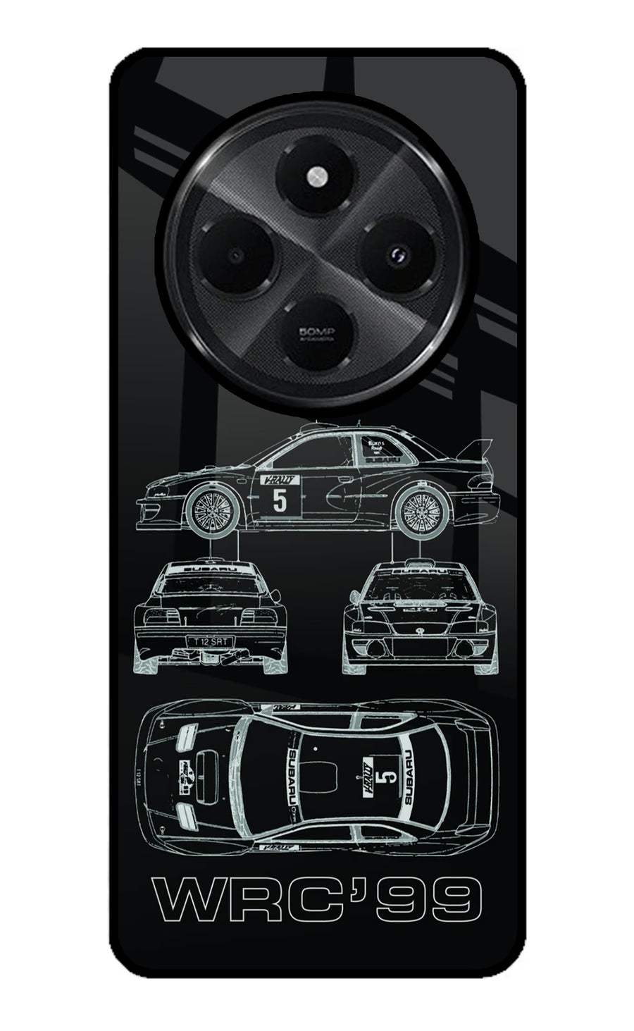 WRC'99 Redmi A4 5G Back Cover, Glass case