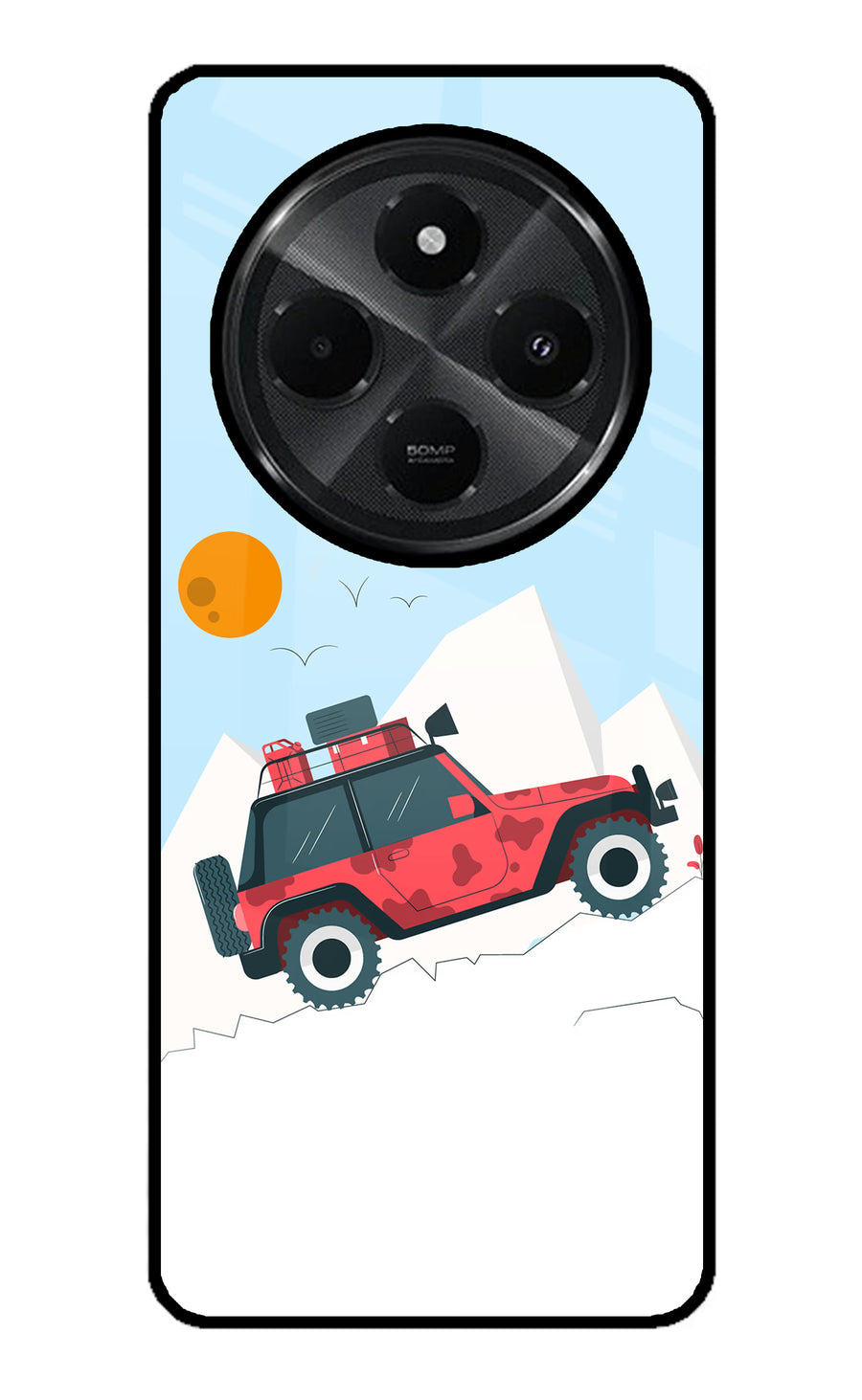 Mountain Trail Beast Redmi A4 5G Back Cover, Glass case