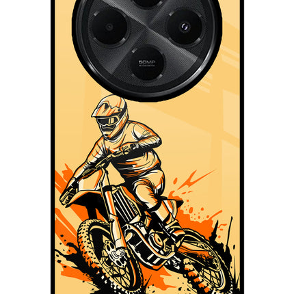 Off-Road Fury Redmi A4 5G Glass Case Back Cover by Casekaro