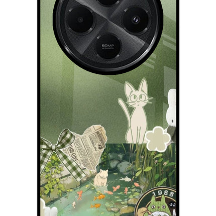 Aesthetic anime Redmi A4 5G Glass Case Back Cover by Casekaro