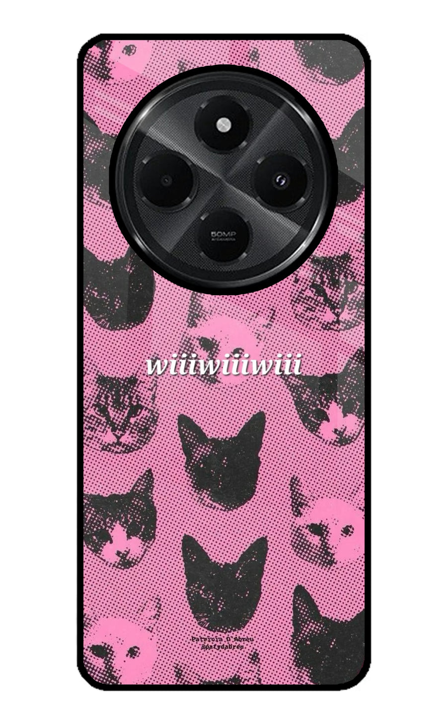 Pink Cats Redmi A4 5G Back Cover, Glass case