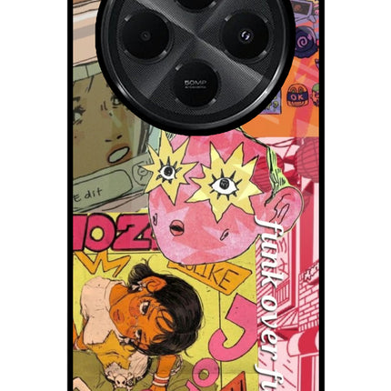 Funkover Redmi A4 5G Glass Case Back Cover by Casekaro