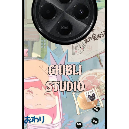 Studio Ghibli Redmi A4 5G Glass Case Back Cover by Casekaro