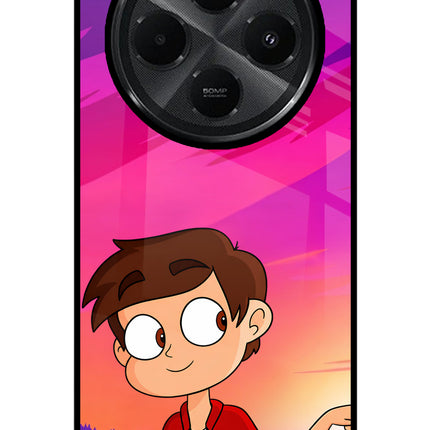 Marco Sunset Redmi A4 5G Glass Case Back Cover by Casekaro
