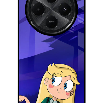Star Glow Redmi A4 5G Glass Case Back Cover by Casekaro