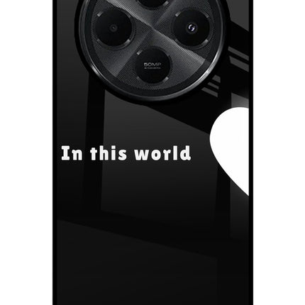This World Redmi A4 5G Glass Case Back Cover by Casekaro
