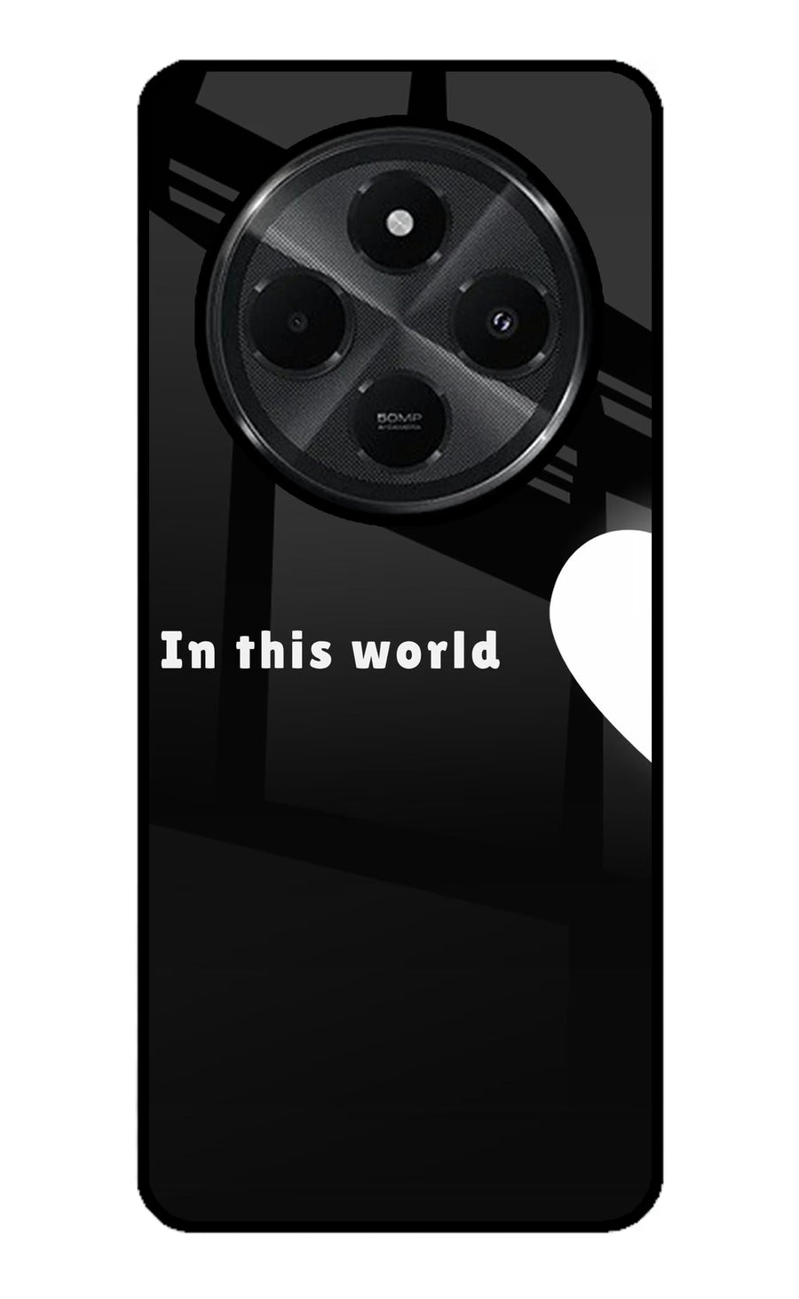 This World Redmi A4 5G Back Cover, Glass case