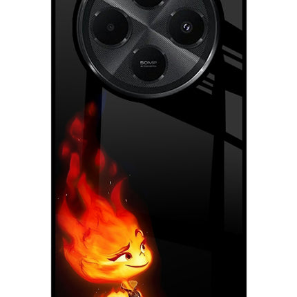 Ember Flame Redmi A4 5G Glass Case Back Cover by Casekaro