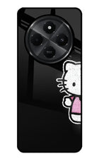 Kitty Charm Redmi A4 5G Glass Case Back Cover by Casekaro