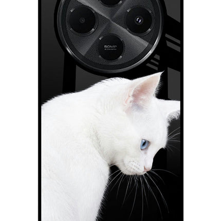 Snow Gaze Redmi A4 5G Glass Case Back Cover by Casekaro