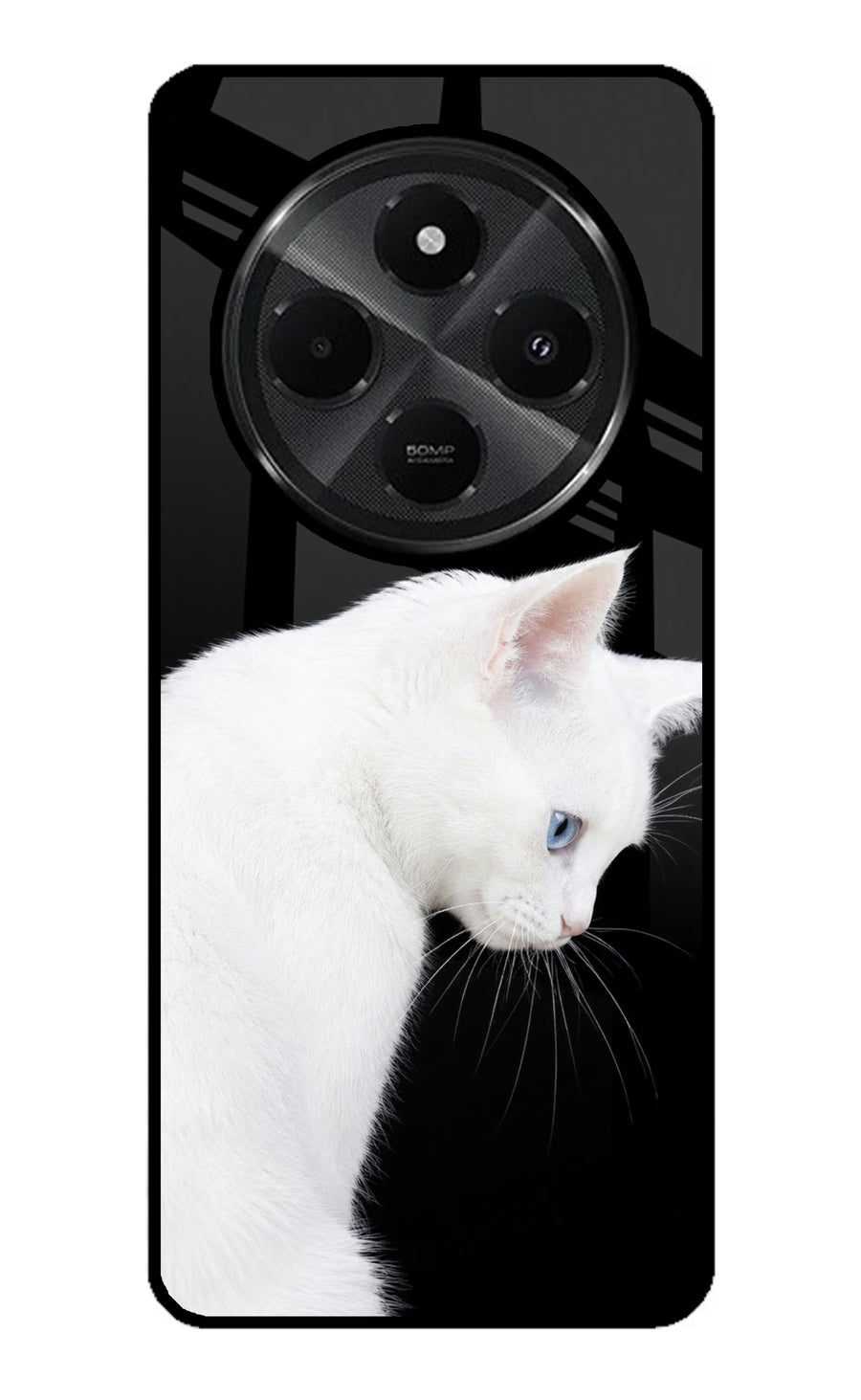 Snow Gaze Redmi A4 5G Back Cover, Glass case