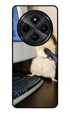 Hacker Hamster Redmi A4 5G Glass Case Back Cover by Casekaro