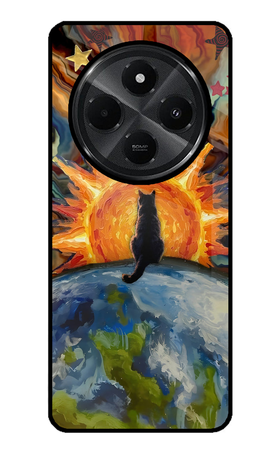 Sunrise Beyond Redmi A4 5G Back Cover, Glass case