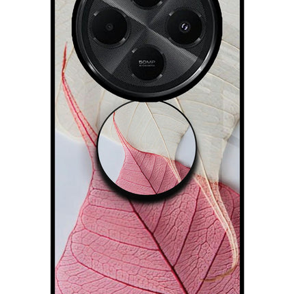 White Pink Leaf Redmi A4 5G Pop Case by Casekaro