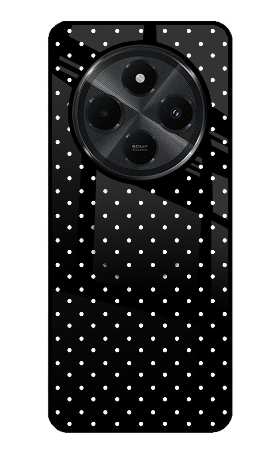 White Dots Redmi A4 5G Pop Case, Glass case