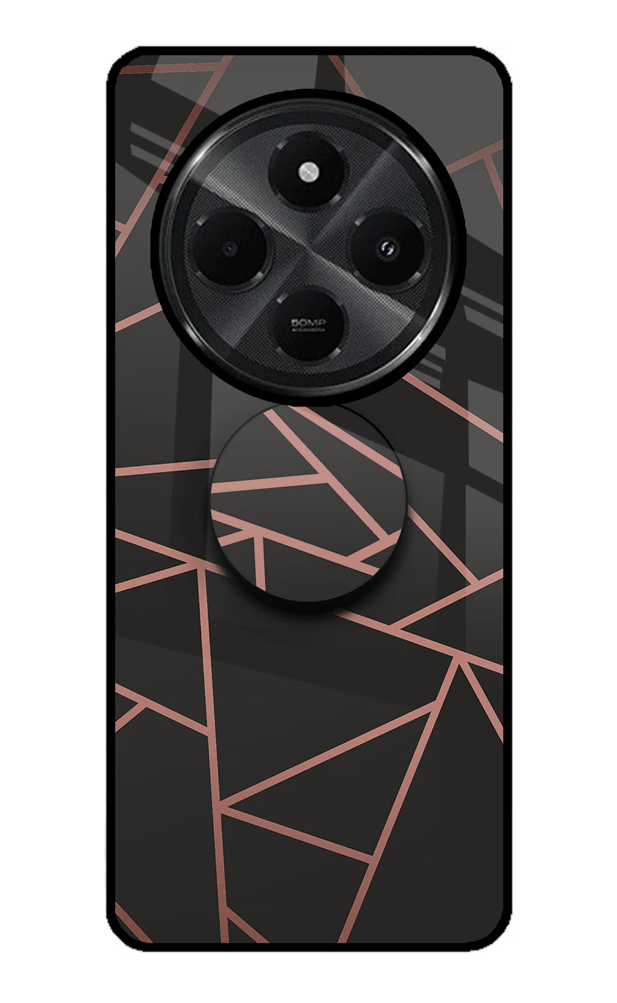 Geometric Pattern Redmi A4 5G Pop Case, Glass case